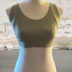 Olive Green Women's Sports Bra Size Large
